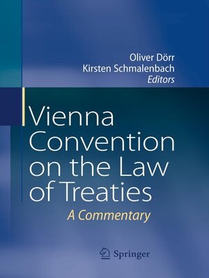 cover image of Vienna Convention on the Law of Treaties